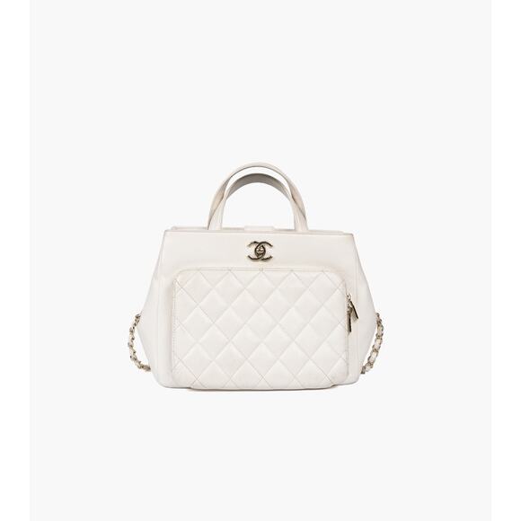 CHANEL White Business Affinity Tote Bag A-A33513 - Picture 1 of 1